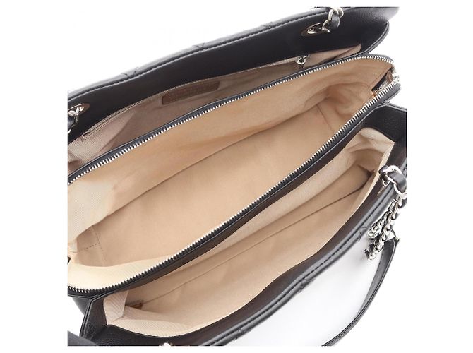 Borsa Tote Chanel Matelassé Large Coco Mark Nero - vista 3