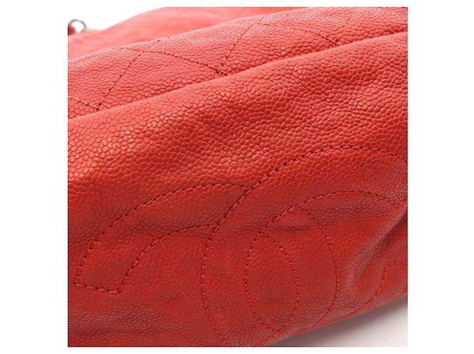 Borsa Tote Matelassé Chanel rossa Rosso - vista 10