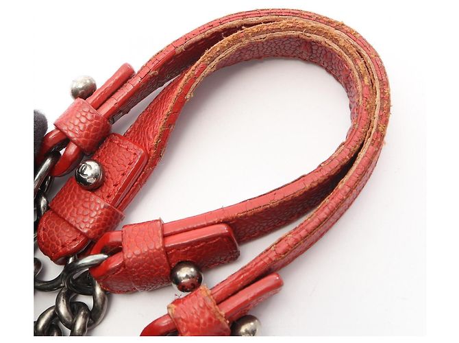 Borsa Tote Matelassé Chanel rossa Rosso - vista 11