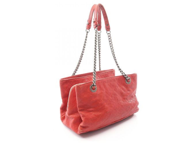 Borsa Tote Matelassé Chanel rossa Rosso - vista 2