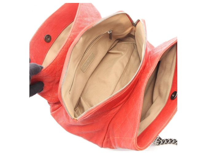 Borsa Tote Matelassé Chanel rossa Rosso - vista 3