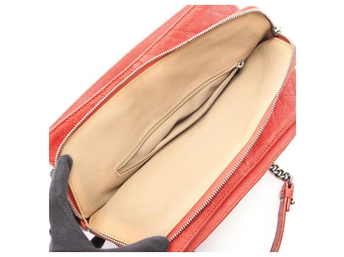 Borsa Tote Matelassé Chanel rossa Rosso - vista 6