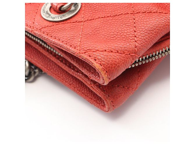 Borsa Tote Matelassé Chanel rossa Rosso - vista 8