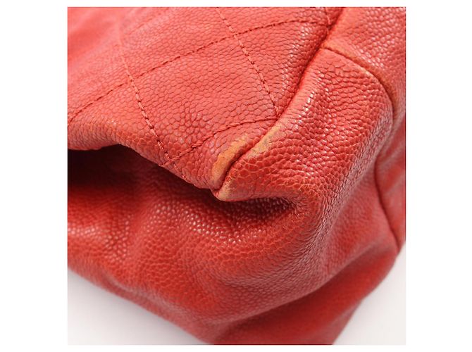 Borsa Tote Matelassé Chanel rossa Rosso - vista 9