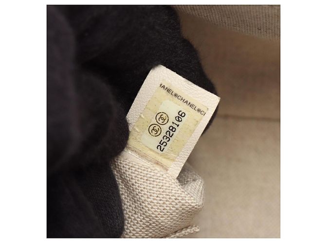 Borsa a mano Chanel Matelassé con manico superiore Nero Bianco - vista 5