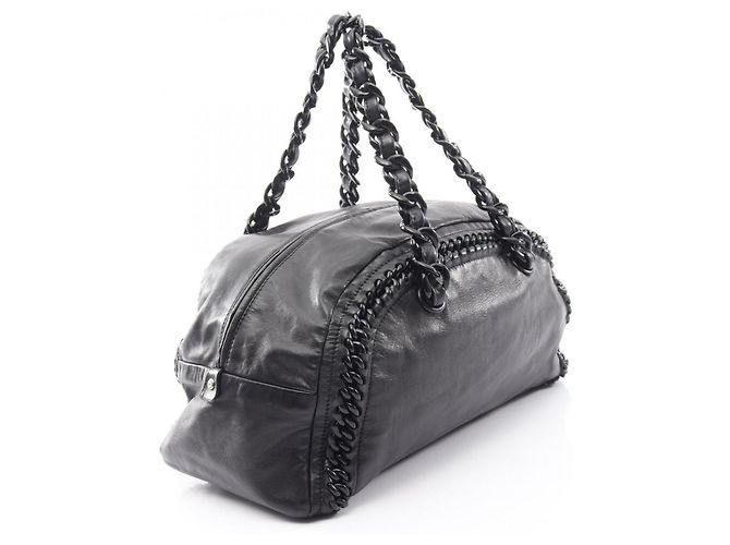 Borsa a Spalla con Catena Chanel Luxury Line Nero - vista 2