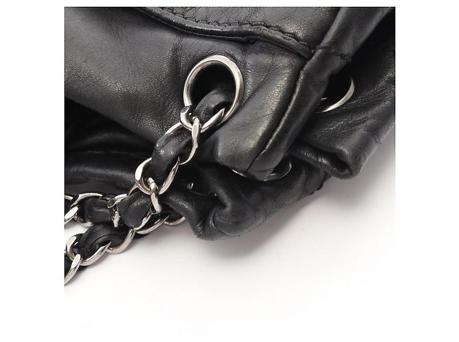 Timeless Borsa a tracolla Chanel in agnello nero - vista 8