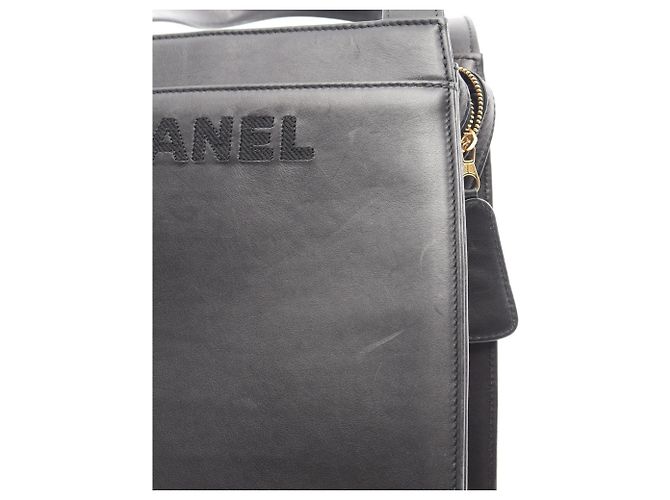 Borsa a tracolla in pelle di agnello Chanel Nero - vista 10