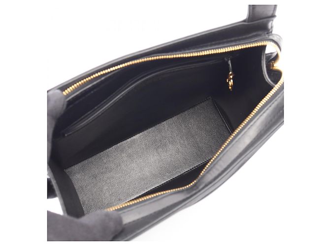 Borsa a tracolla in pelle di agnello Chanel Nero - vista 3