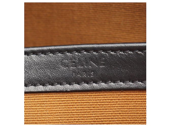 Céline Celine Triomphe Messenger Bag Medium Braun Schwarz Weiß - Ansicht 4