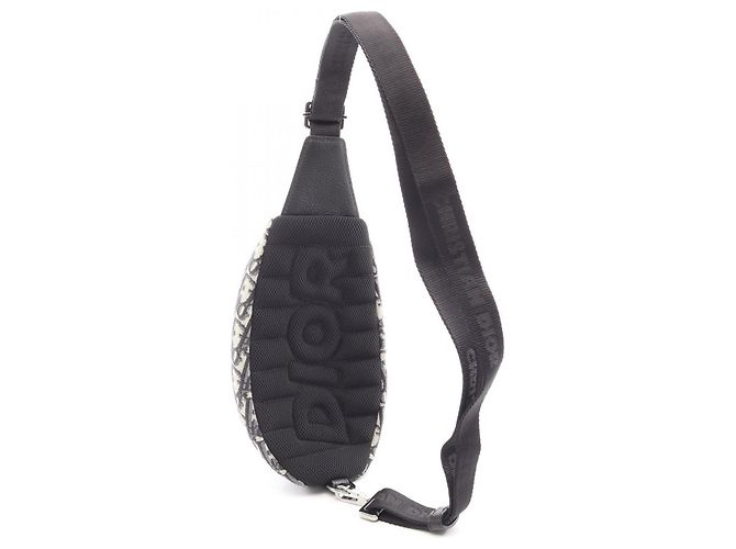 Marsupio Christian Dior Dior SCARAB Oblique Nero Beige Blu navy - vista 2