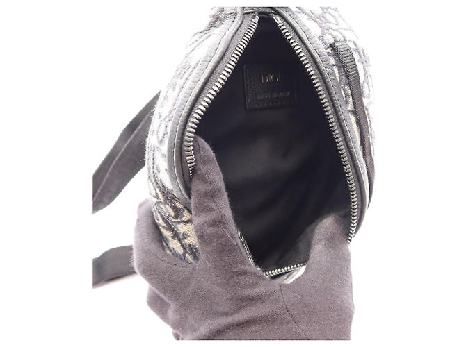 Marsupio Christian Dior Dior SCARAB Oblique Nero Beige Blu navy - vista 3