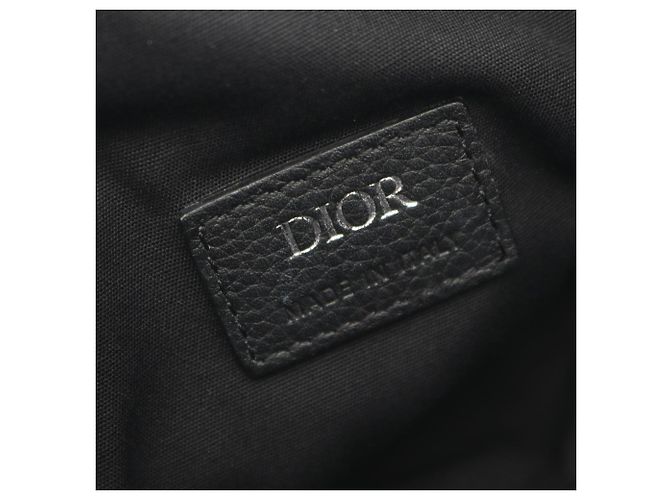 Borsa Saddle Christian Dior Beige/Blu navy - vista 4
