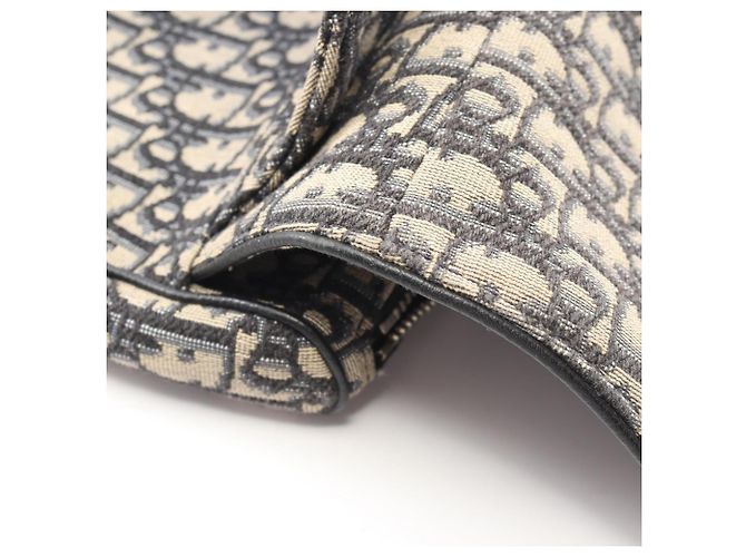Borsa Saddle Christian Dior Beige/Blu navy - vista 6