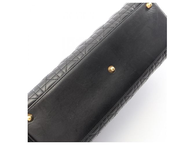Borsa a 2 vie Christian Dior Lady Large Cannage Nero - vista 9