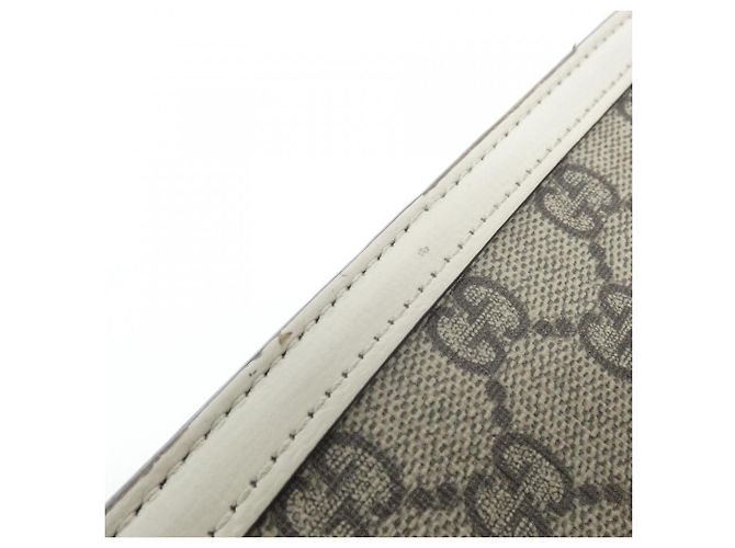 Borsa a Spalla Gucci Horsebit 1955 Bianco Beige - vista 4
