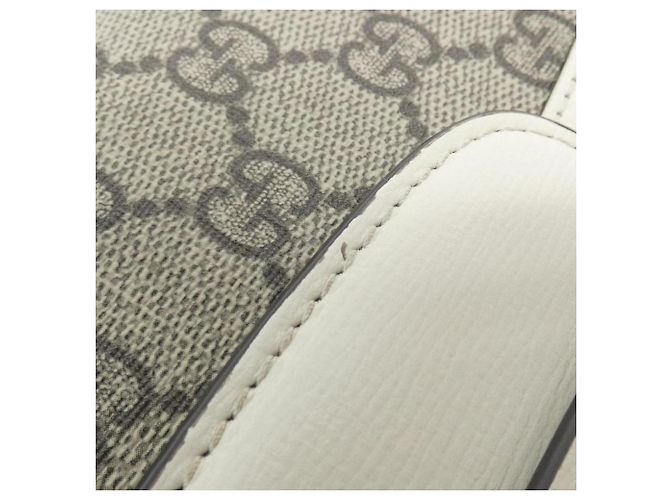 Borsa a Spalla Gucci Horsebit 1955 Bianco Beige - vista 5