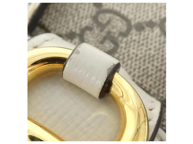 Borsa a Spalla Gucci Horsebit 1955 Bianco Beige - vista 6