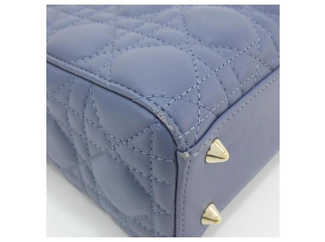 Christian Dior MY ABCDIOR Lady Borsa a mano piccola Blu - vista 3