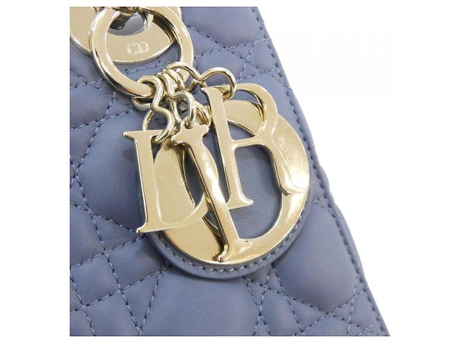 Christian Dior MY ABCDIOR Lady Borsa a mano piccola Blu - vista 4