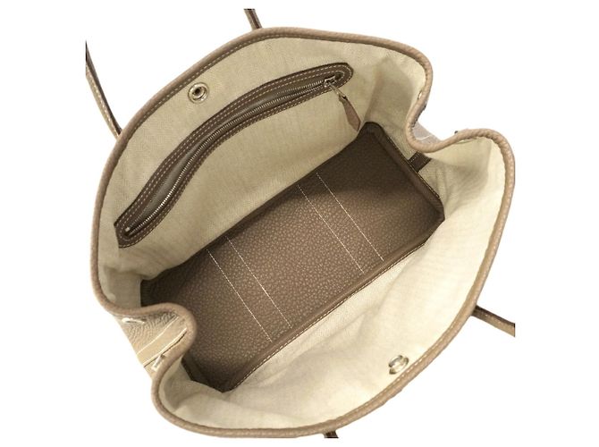 Hermès Borsa Tote Hermes Garden TPM in Etoupe Gray Taupe - vista 4