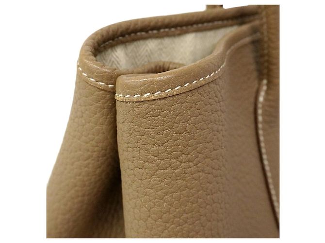 Hermès Borsa Tote Hermes Garden TPM in Etoupe Gray Taupe - vista 7