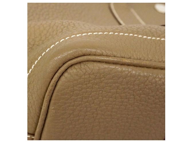 Hermès Borsa Tote Hermes Garden TPM in Etoupe Gray Taupe - vista 8