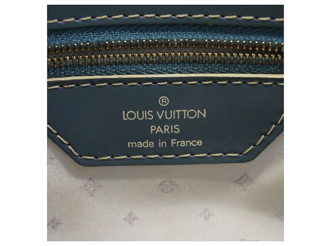 Borsa Louis Vuitton Suhali Lockit PM Blu - vista 5