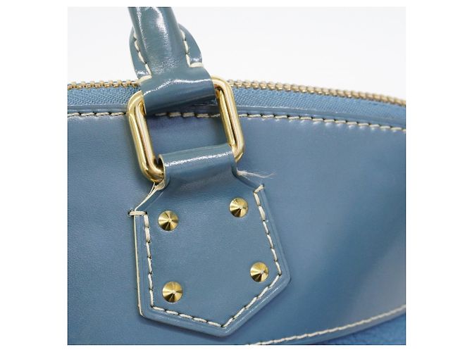 Borsa Louis Vuitton Suhali Lockit PM Blu - vista 9
