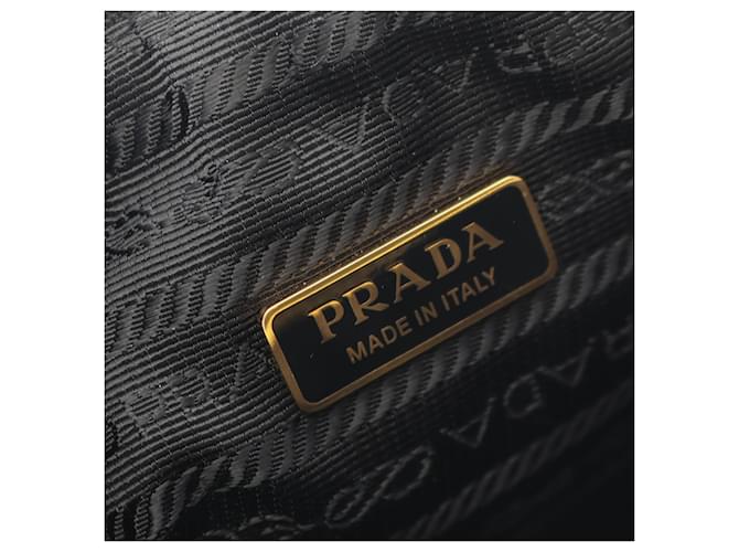 Borsa a tracolla 2-Way Triangle Prada Nero Beige - vista 4