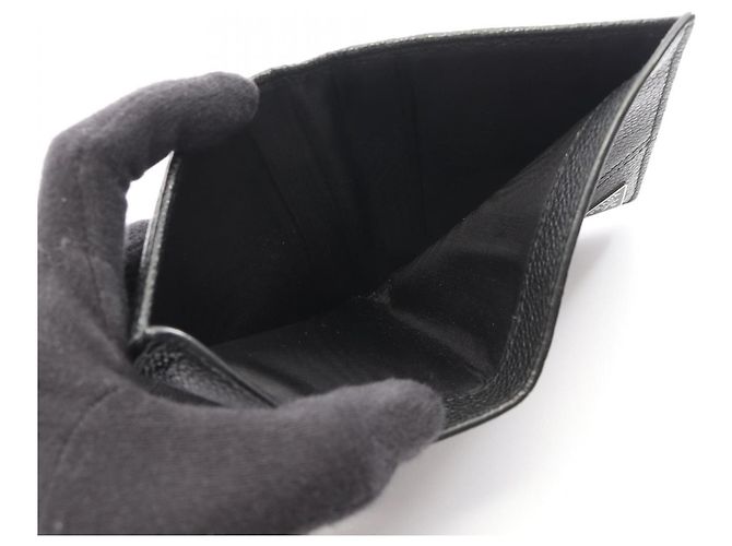 Prada Black Leather Bill Wallet - view 7