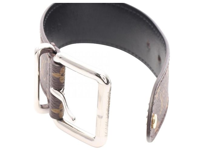 Bracciale rigido Louis Vuitton in acciaio inossidabile marrone - vista 3