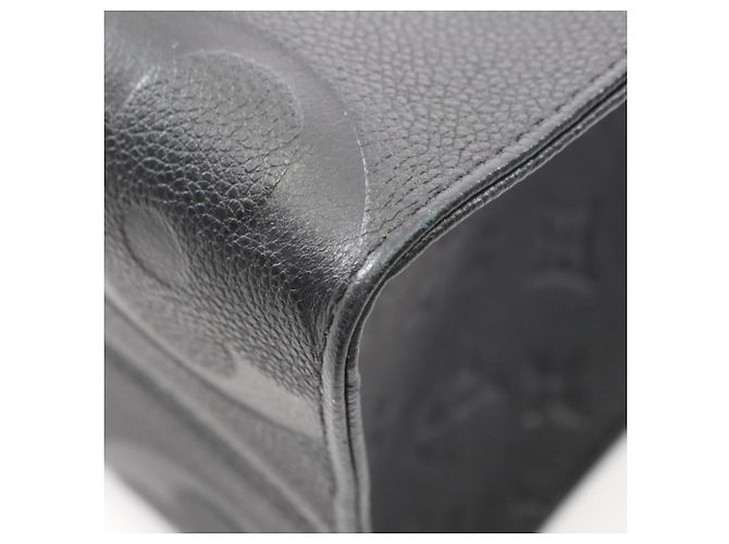 Borsa Tote Louis Vuitton OnTheGo MM Monogram Empreinte Noir Nero - vista 7