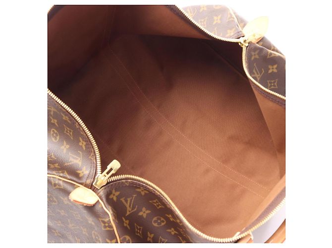 Borsa Boston Louis Vuitton Keepall 55 Monogram Marrone - vista 3