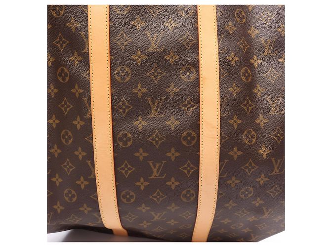 Borsa Boston Louis Vuitton Keepall 55 Monogram Marrone - vista 6