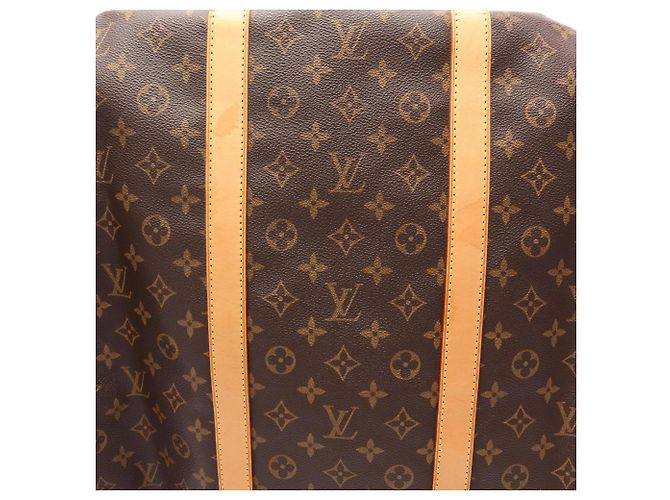 Borsa Boston Louis Vuitton Keepall 60 Monogram Marrone - vista 10