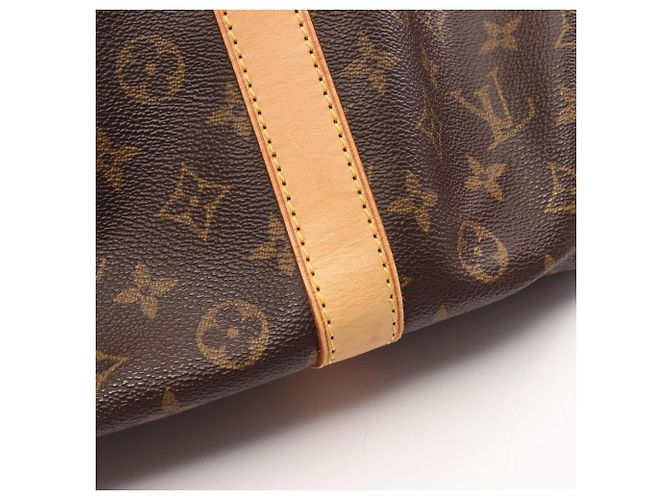 Borsa Boston Louis Vuitton Keepall 60 Monogram Marrone - vista 13