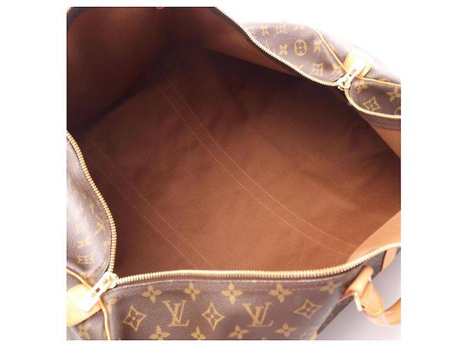Borsa Boston Louis Vuitton Keepall 60 Monogram Marrone - vista 3