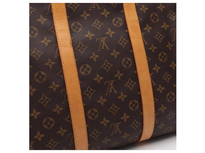 Borsa Boston Louis Vuitton Keepall 55 Monogram Marrone - vista 6