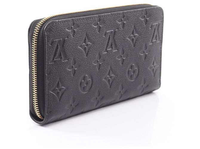 Louis Vuitton Zippy Wallet aus schwarzem Leder - Ansicht 2