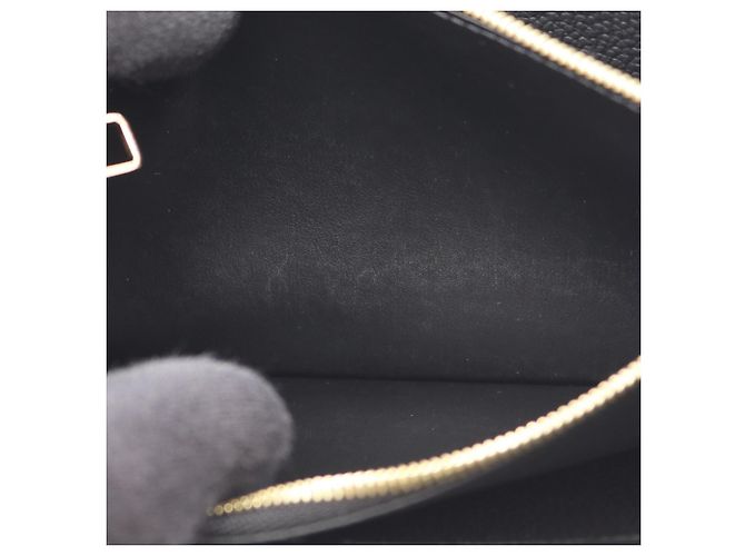 Louis Vuitton Zippy Wallet aus schwarzem Leder - Ansicht 5