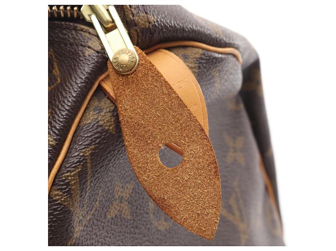 Borsa Louis Vuitton Speedy 30 Monogram Marrone - vista 10