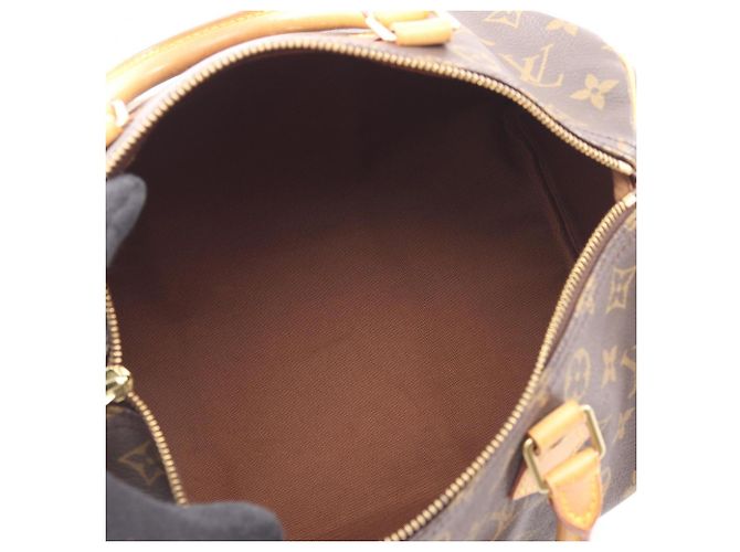 Borsa Louis Vuitton Speedy 30 Monogram Marrone - vista 3