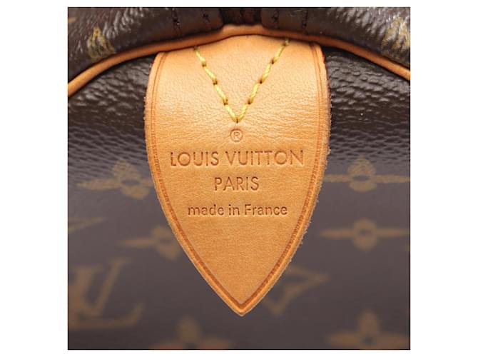 Borsa Louis Vuitton Speedy 35 Monogram Marrone - vista 4