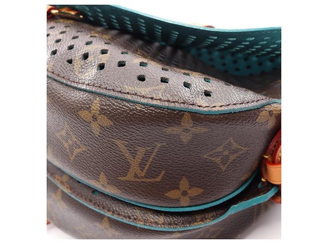 Borsa a Spalla Louis Vuitton Saumur 30 Monogram Perfo Marrone - vista 12