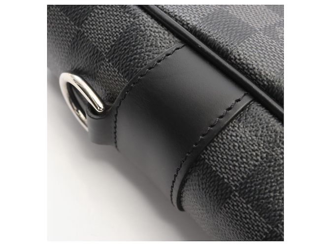 Borsa Tote Louis Vuitton Tadao Damier Graphite Nero - vista 10