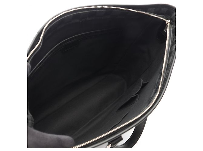 Borsa Tote Louis Vuitton Tadao Damier Graphite Nero - vista 3