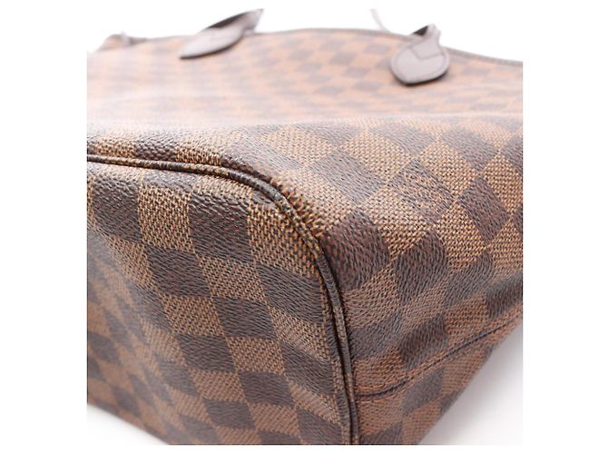 Borsa Tote Louis Vuitton Neverfull MM Damier Ebene Marrone - vista 6