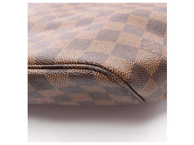 Borsa Tote Louis Vuitton Neverfull MM Damier Ebene Marrone - vista 7