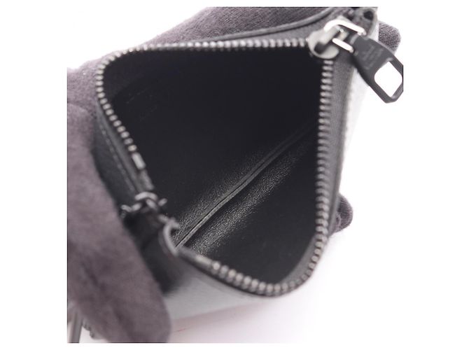 Louis Vuitton Pochette Clé Monogram Midnight Wallet Black - view 3